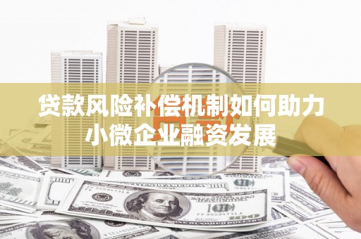茌平贷款风险补偿机制如何助力小微企业融资发展