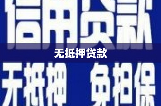 茌平无抵押贷款