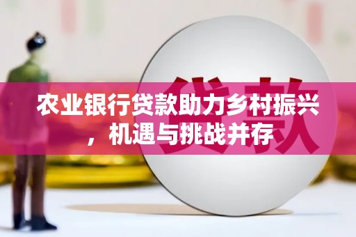 茌平农业银行贷款助力乡村振兴，机遇与挑战并存