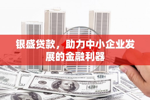 茌平银盛贷款，助力中小企业发展的金融利器