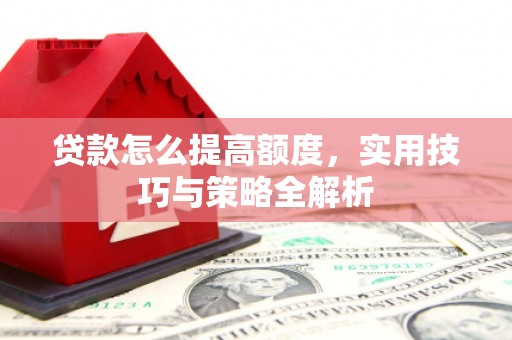 茌平贷款怎么提高额度，实用技巧与策略全解析