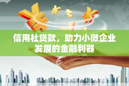 茌平信用社贷款，助力小微企业发展的金融利器