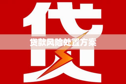 茌平贷款风险处置方案