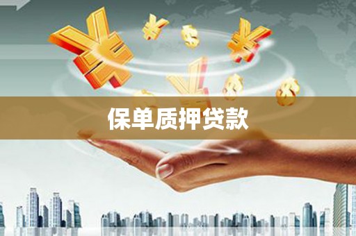 茌平保单质押贷款
